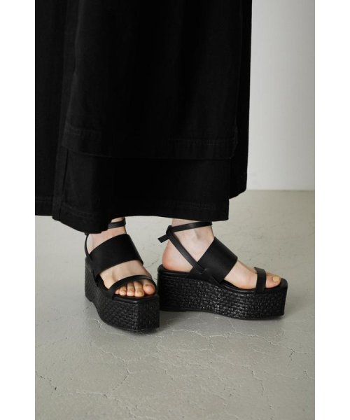 AZUL by moussy(アズールバイマウジー)/DOUBLE BELT JUTE SANDALS/img06