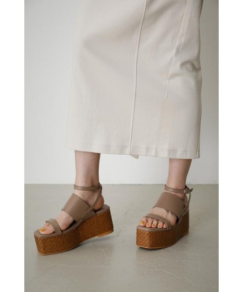 AZUL by moussy(アズールバイマウジー)/DOUBLE BELT JUTE SANDALS/img16
