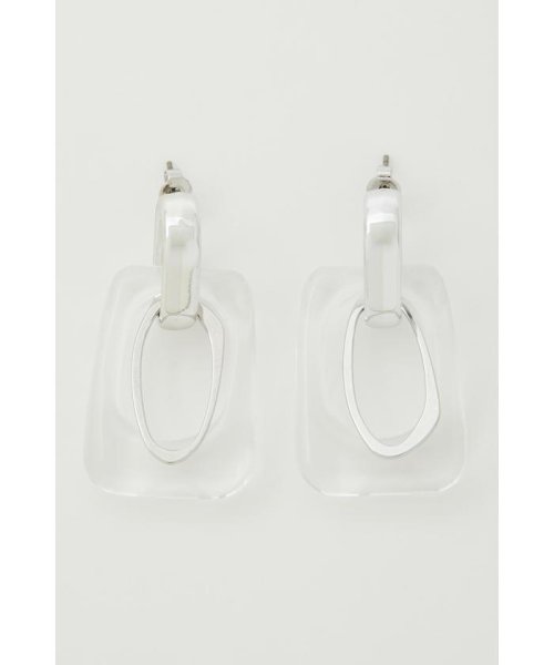 AZUL by moussy(アズールバイマウジー)/SQUARE CLEAR EARRINGS/img09