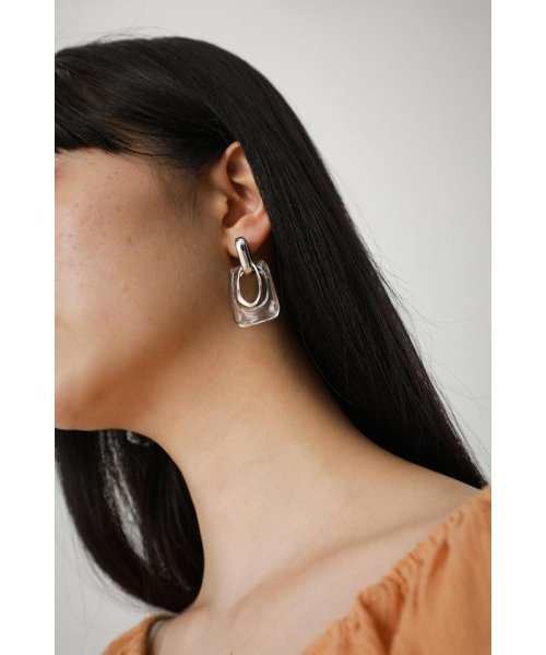 AZUL by moussy(アズールバイマウジー)/SQUARE CLEAR EARRINGS/img15