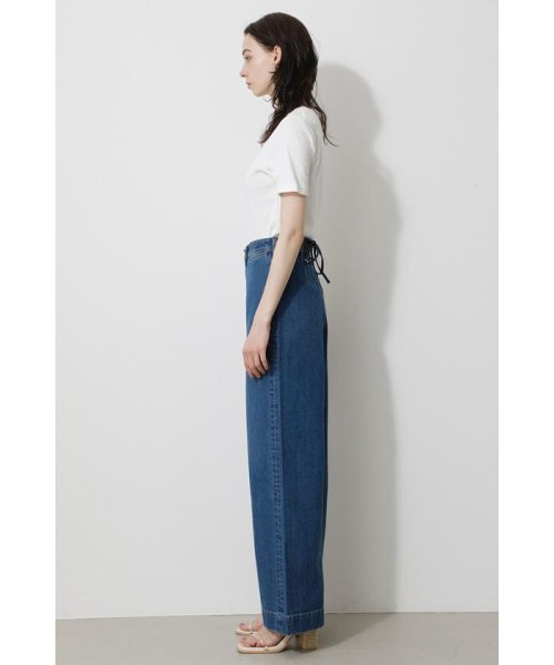 AZUL by moussy(アズールバイマウジー)/BACK LACEUP DARTS DENIM WIDE/img12