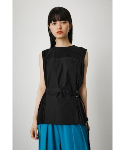 AZUL by moussy(アズールバイマウジー)/PLEATS DOCKING TOPS/img04