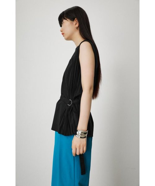 AZUL by moussy(アズールバイマウジー)/PLEATS DOCKING TOPS/img05