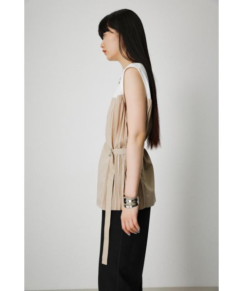 AZUL by moussy(アズールバイマウジー)/PLEATS DOCKING TOPS/img14