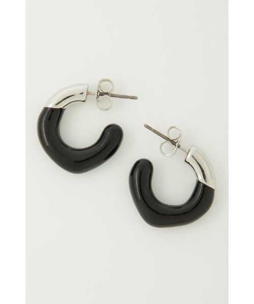 AZUL by moussy(アズールバイマウジー)/COLOR BLOCK HOOP EARRINGS/img02