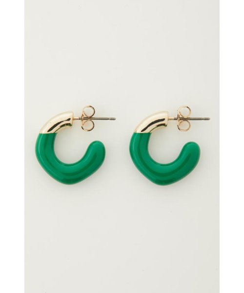 AZUL by moussy(アズールバイマウジー)/COLOR BLOCK HOOP EARRINGS/img09