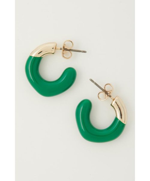 AZUL by moussy(アズールバイマウジー)/COLOR BLOCK HOOP EARRINGS/img10