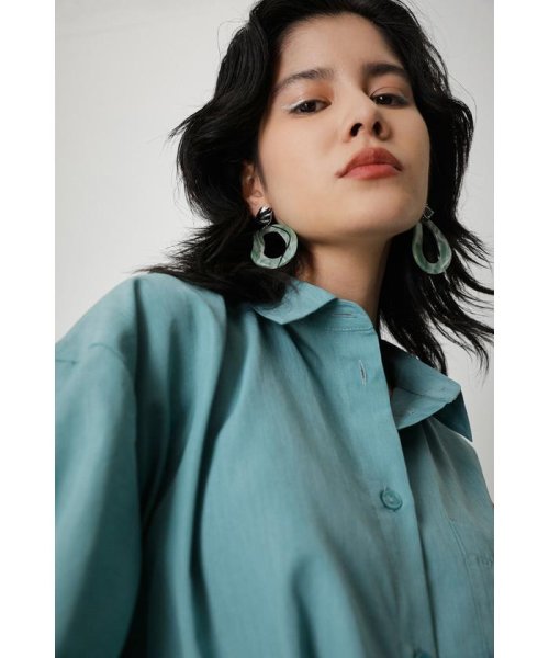 AZUL by moussy(アズールバイマウジー)/MARBLE ACRYL ROUND EARRINGS/img08