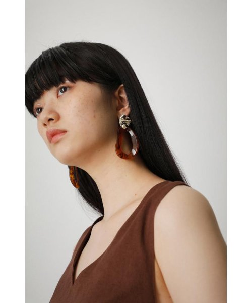 AZUL by moussy(アズールバイマウジー)/MARBLE ACRYL ROUND EARRINGS/img15
