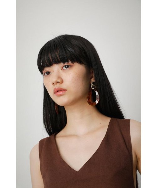 AZUL by moussy(アズールバイマウジー)/MARBLE ACRYL ROUND EARRINGS/img16