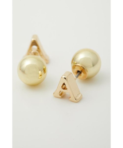 AZUL by moussy(アズールバイマウジー)/PETIT INITIAL EARRINGS/img04