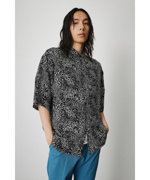 AZUL by moussy(アズールバイマウジー)/FINE LEAF PATTERN SHIRT/img04