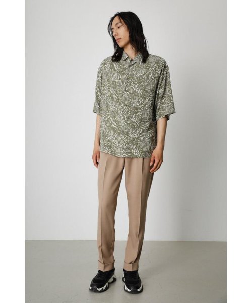 AZUL by moussy(アズールバイマウジー)/FINE LEAF PATTERN SHIRT/img12