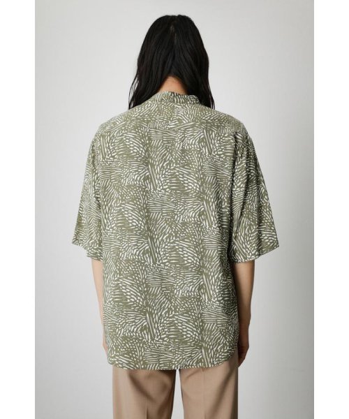AZUL by moussy(アズールバイマウジー)/FINE LEAF PATTERN SHIRT/img15