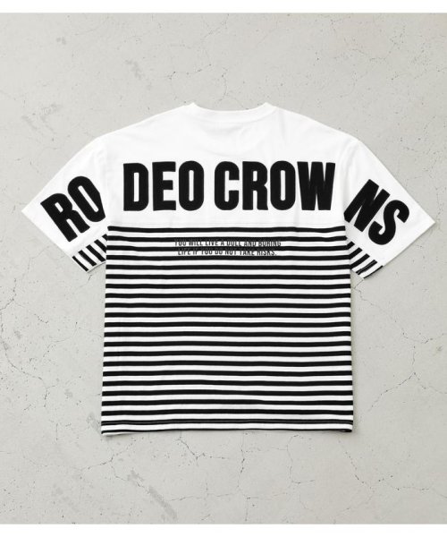 RODEO CROWNS WIDE BOWL(ロデオクラウンズワイドボウル)/メンズ切り替えロゴTシャツ/img04