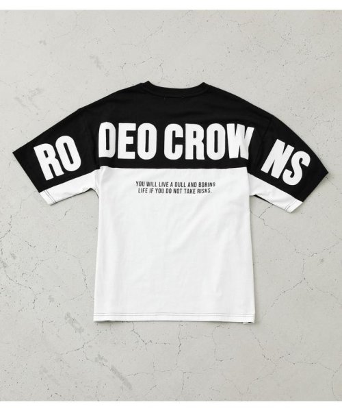 RODEO CROWNS WIDE BOWL(ロデオクラウンズワイドボウル)/メンズ切り替えロゴTシャツ/img08