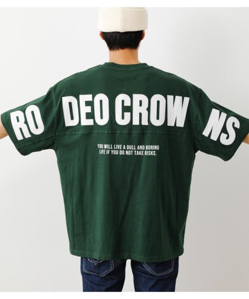 RODEO CROWNS WIDE BOWL(ロデオクラウンズワイドボウル)/メンズ切り替えロゴTシャツ/img14