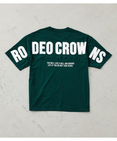 RODEO CROWNS WIDE BOWL(ロデオクラウンズワイドボウル)/メンズ切り替えロゴTシャツ/img18