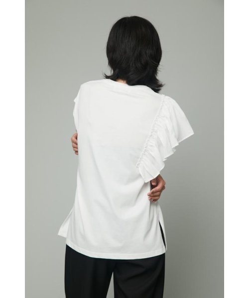 HeRIN.CYE(ヘリンドットサイ)/Frill asymmetry Tee/img02