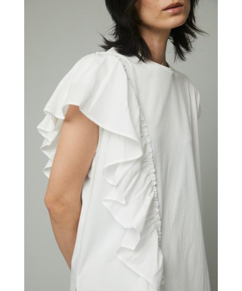 HeRIN.CYE(ヘリンドットサイ)/Frill asymmetry Tee/img03