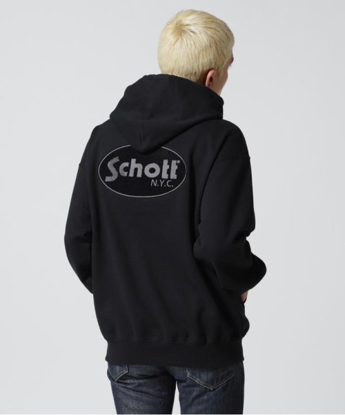 Schott(ショット)/HOODED SWEAT OVAL CHENILLE LOGO/オーバルロゴ パーカー/img02