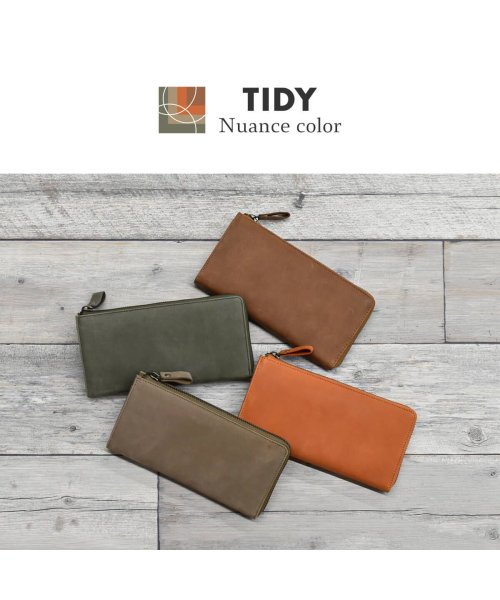 Hallelujah(ハレルヤ)/長財布 メンズ レディース L字ファスナー 本革 TIDY Nuance Color レザー 革財布 シンプル 大容量 使いやすい 財布 牛革 プレゼント ブラ/img02