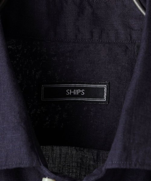 SHIPS MEN(シップス　メン)/SHIPS: ウォッシュド リネン ワイドカラー 無地 シャツ/img29