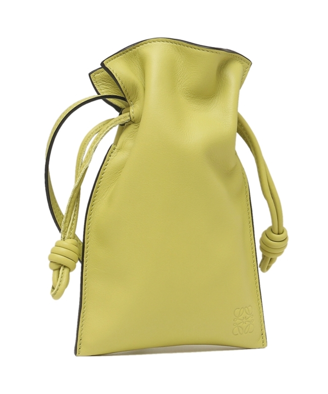 ロエベ ショルダーバッグ フラメンコポケット ミニバッグ イエロー レディース LOEWE A411F10X01 4801