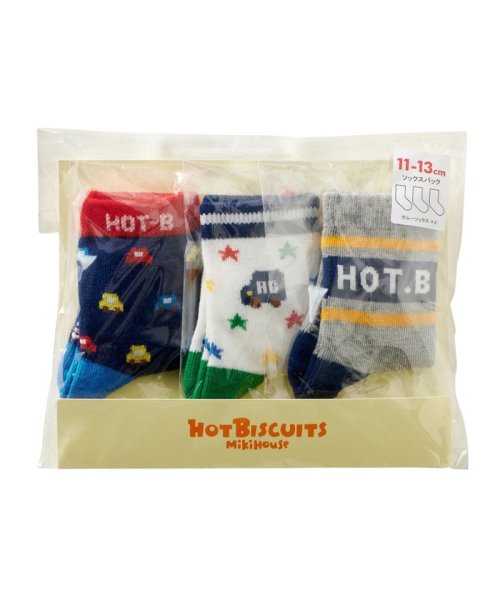 MIKI HOUSE HOT BISCUITS(ミキハウスホットビスケッツ)/クルー丈ソックスパック３足セット/img16