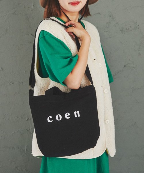 coen(coen)/coen2WAYロゴトートバッグSサイズ/img01