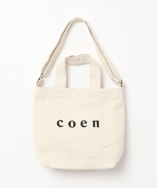 coen(coen)/coen2WAYロゴトートバッグSサイズ/img12