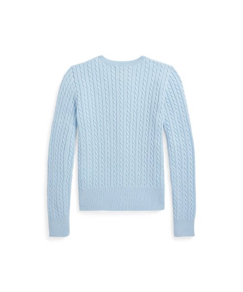 (ガールズ 7才～16才)ミニケーブル コットン カーディガン 