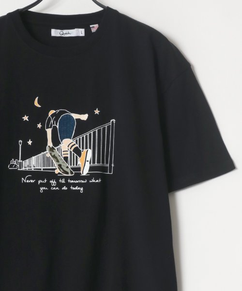 LAZAR(ラザル)/【Lazar】TV show/Skater フロッキープリント USAコットン Tシャツ レディース メンズ Tシャツ 半袖 カジュアル/img17