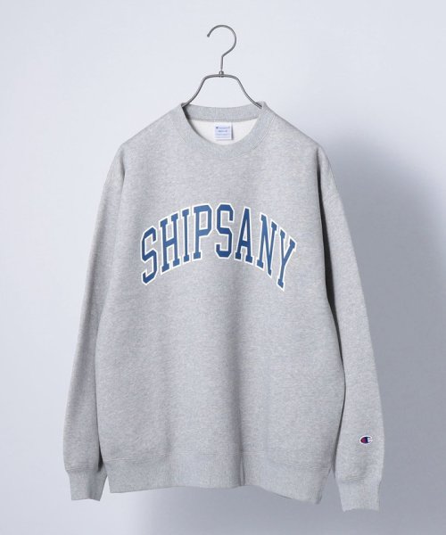 SHIPS any MEN(シップス　エニィ　メン)/【SHIPS any別注】Champion: ANYロゴ カレッジプリント クルーネック スウェット◇/img01