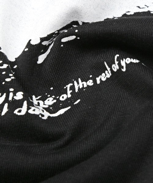LUXSTYLE(ラグスタイル)/落書き風ビッグロゴプリント半袖Tシャツ/Tシャツ メンズ 半袖 ビッグロゴ プリント 落書き風 ペイント/img17