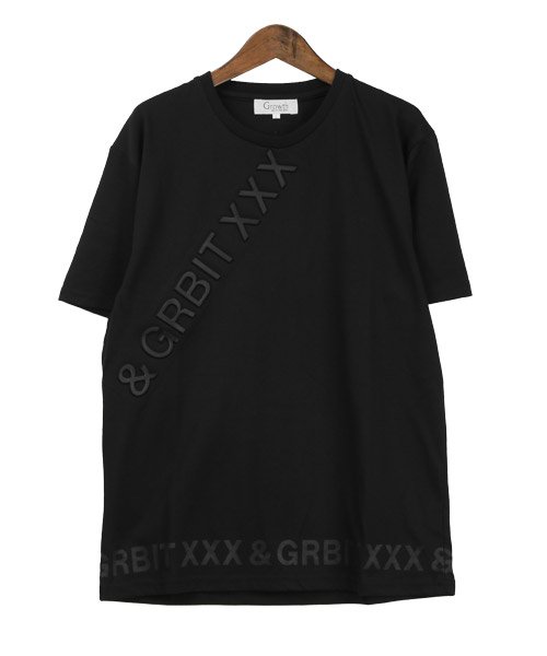 LUXSTYLE(ラグスタイル)/斜めエンボスロゴプリントTシャツ/Tシャツ メンズ 半袖 エンボス加工 ロゴ プリント/img08