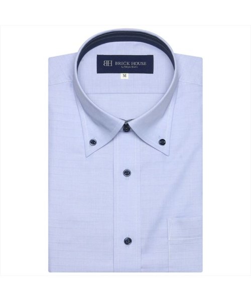 TOKYO SHIRTS(TOKYO SHIRTS)/形態安定 ボットーニボタンダウンカラー 半袖ビジネスワイシャツ/img01