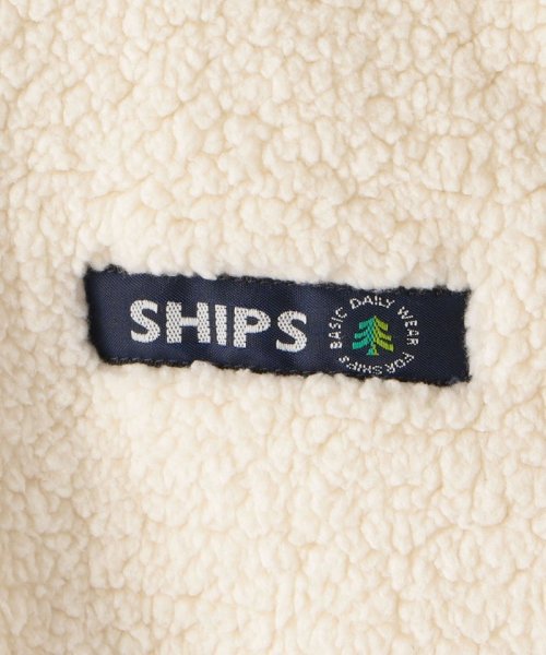 SHIPS KIDS(シップスキッズ)/SHIPS KIDS:80～90cm / 〈撥水/手洗い可能〉フラワー ボア リバーシブル ジャケット/img05