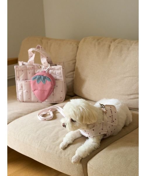 GELATO PIQUE CAT＆DOG(GELATO PIQUE CAT＆DOG)/【CAT&DOG】【販路限定商品】ストロベリーキルティングお散歩バッグＭ/img03