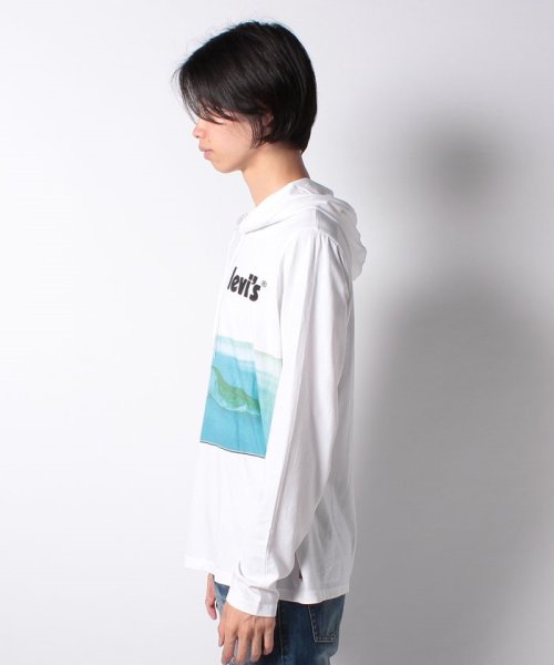 LEVI’S OUTLET(リーバイスアウトレット)/LS HOODED TEE POSTER PHOTO LS WHITE GRAP/img01