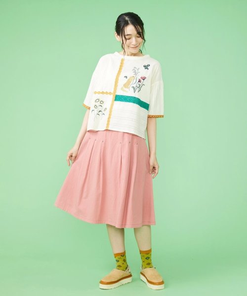 Jocomomola(ホコモモラ)/Hormiga 刺繍スカート/img06