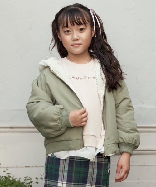 ikka kids(イッカ　キッズ)/【キッズ】リバーシブルフードボアブルゾン（120〜160cm）/img10