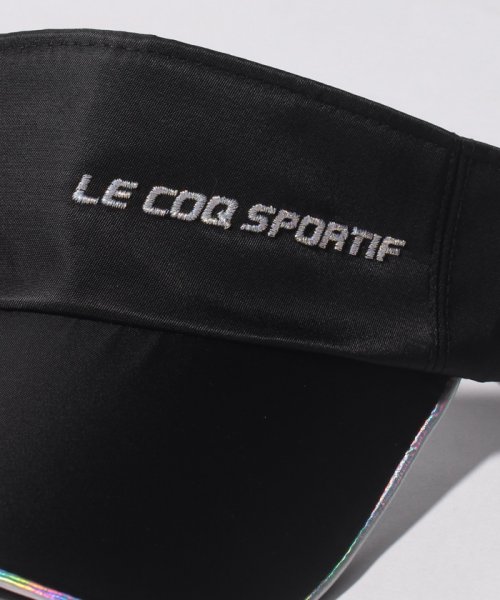 le coq sportif GOLF (ルコックスポルティフ（ゴルフ）)/【RIJOUME/リジューム】リボン付きサンバイザー(吸水速乾・抗菌防臭（額に触れる部分）/リボンパーツ取外し可能)/img35