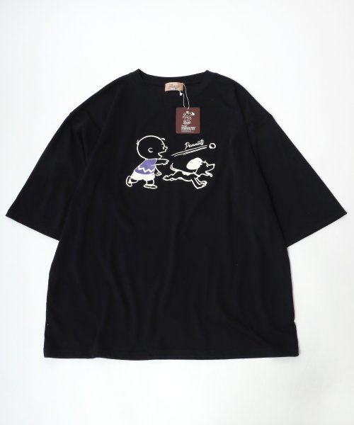 salong hameu(salong hameu)/【Salong hameu】Peanuts（ピーナッツ）スヌーピー Tシャツ＆ハーフパンツ ルームウェア/2点セット/セットアップ/img05