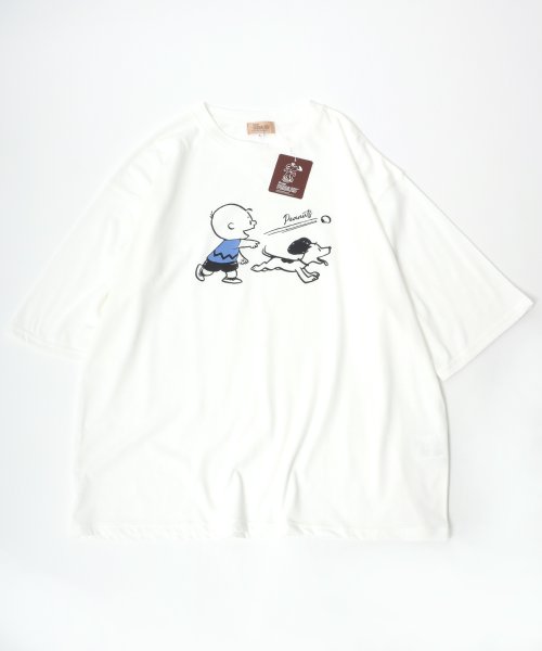 salong hameu(salong hameu)/【Salong hameu】Peanuts（ピーナッツ）スヌーピー Tシャツ＆ハーフパンツ ルームウェア/2点セット/セットアップ/img09