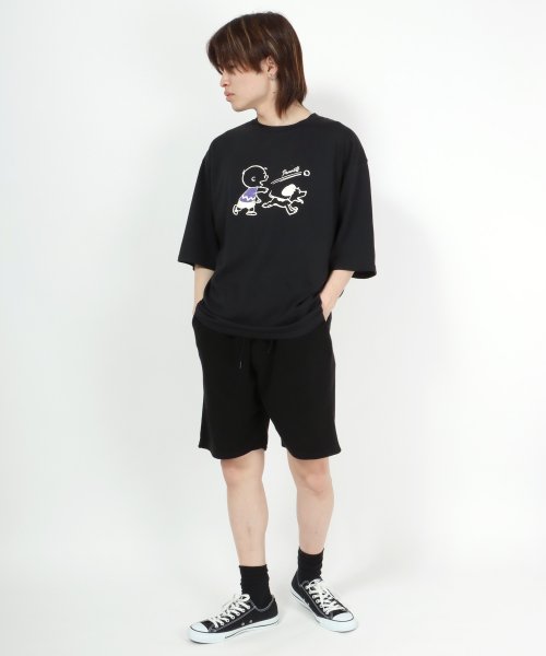 salong hameu(salong hameu)/【Salong hameu】Peanuts（ピーナッツ）スヌーピー Tシャツ＆ハーフパンツ ルームウェア/2点セット/セットアップ/img44