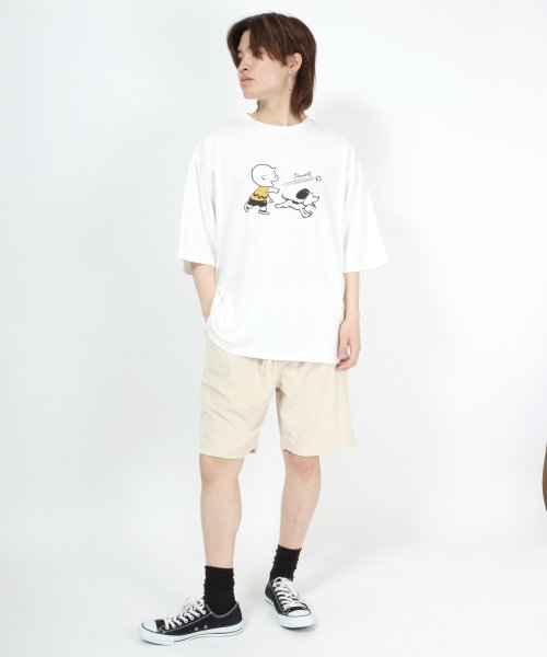 salong hameu(salong hameu)/【Salong hameu】Peanuts（ピーナッツ）スヌーピー Tシャツ＆ハーフパンツ ルームウェア/2点セット/セットアップ/img45