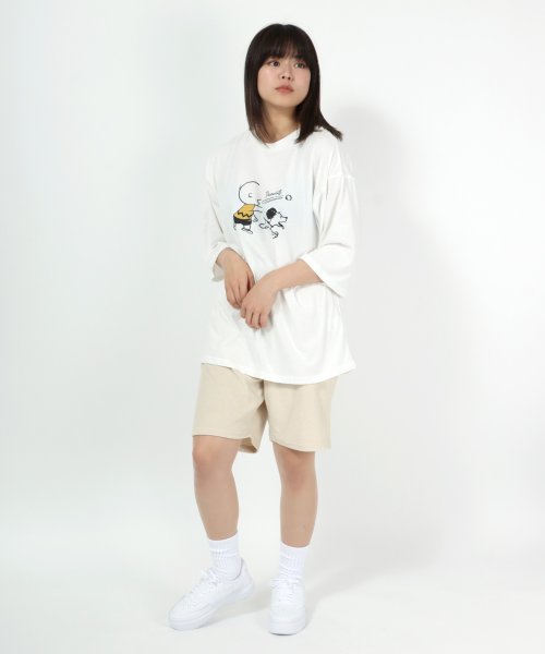 salong hameu(salong hameu)/【Salong hameu】Peanuts（ピーナッツ）スヌーピー Tシャツ＆ハーフパンツ ルームウェア/2点セット/セットアップ/img52