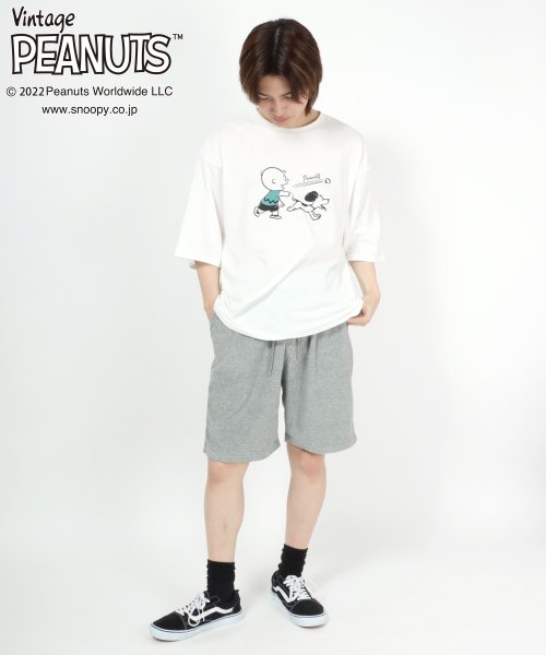 salong hameu(salong hameu)/【Salong hameu】Peanuts（ピーナッツ）スヌーピー Tシャツ＆ハーフパンツ ルームウェア/2点セット/セットアップ/img59