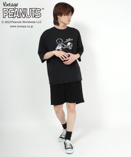 salong hameu(salong hameu)/【Salong hameu】Peanuts（ピーナッツ）スヌーピー Tシャツ＆ハーフパンツ ルームウェア/2点セット/セットアップ/img62